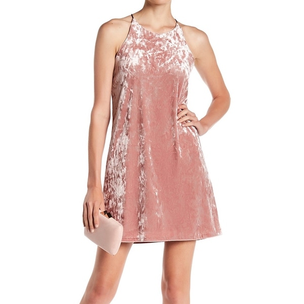crushed velvet slip dress