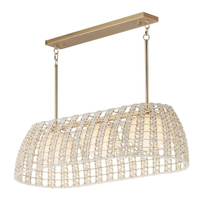 Maxim 22483 Macrame 3 Light 44" Wide Linear Pendant