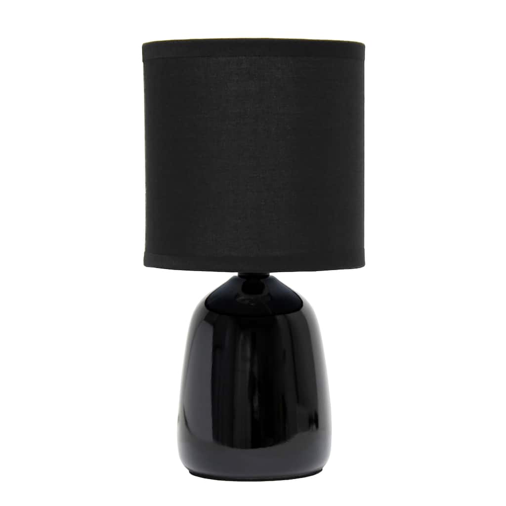 10.04" Thimble Base Lamp w Matching Fabric Shade