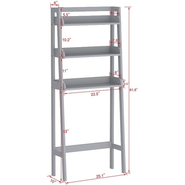 UTEX 3-Shelf Bathroom Organizer Over The Toilet Bathroom Space saver Bathroom 