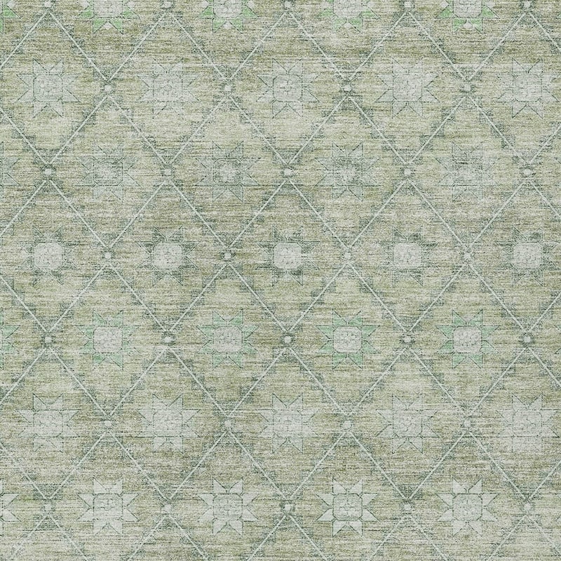 HomeRoots Floral Transitional Rectangle Outdoor Rug