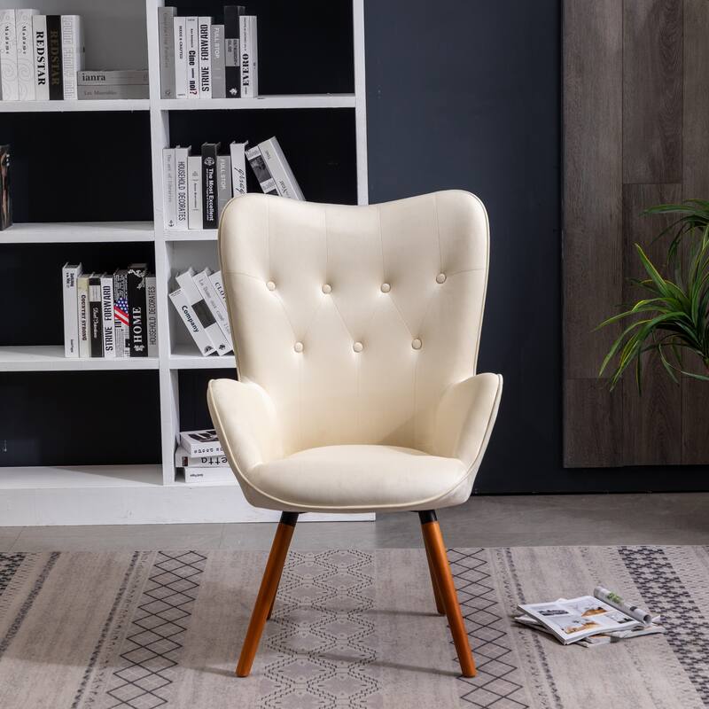 Tufted Button Back Accent Chair