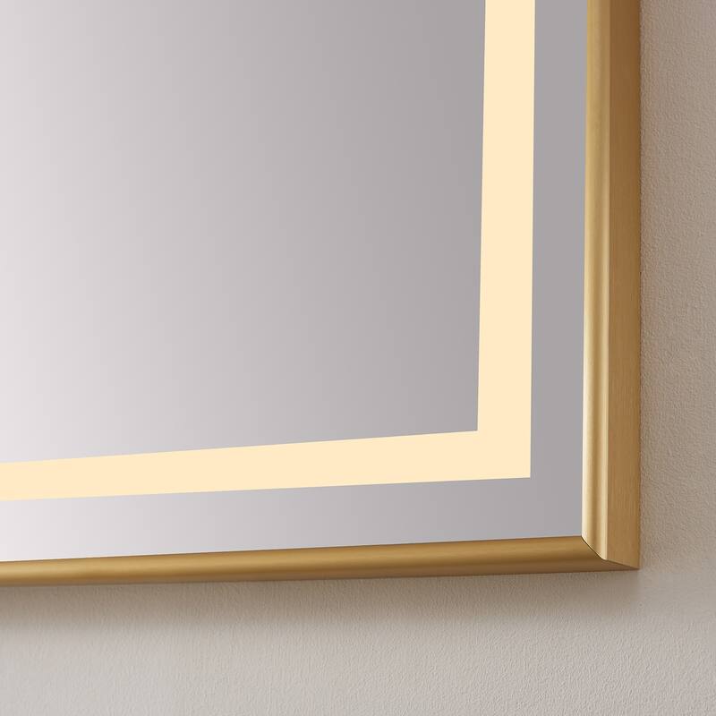 36" Rectangular LED Lighted Accent Bathroom/Vanity Wall Mirror - 36
