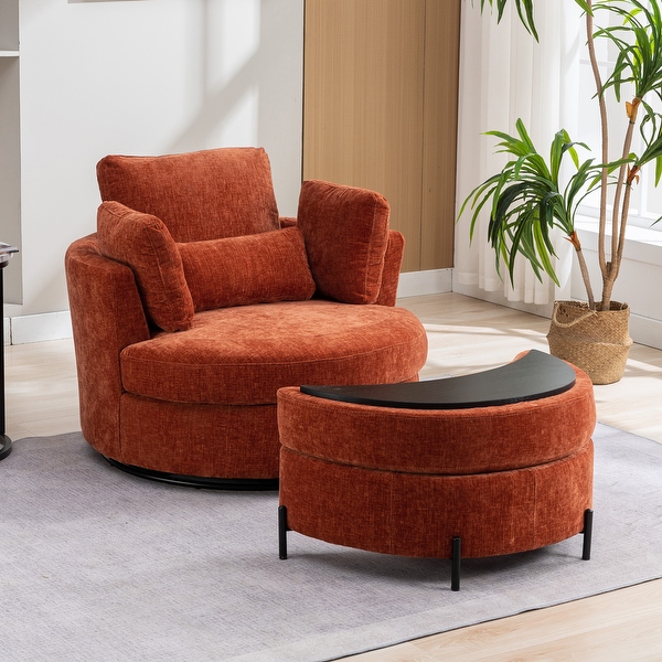 Cuddler chair with ottoman sale