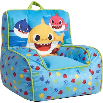 Baby Shark Brand Kids Upholstered Bean Bag Chair