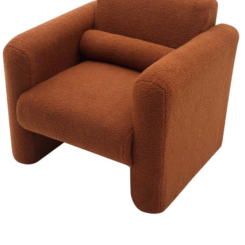 Modern Accent Arm Chair with Back and Pillow