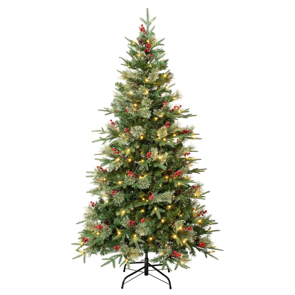 National Tree Company 6 ft. Virginia Pine Tree with LED Lights - 6 Foot