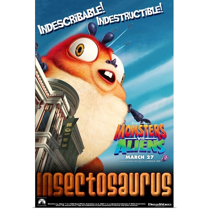 Monsters vs. Aliens (2009)" Poster Print - Bed Bath & Beyond - 25365671
