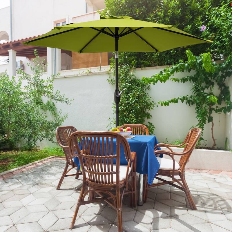 Bonosuki 7.5-foot Waterproof Sunshade Canopy Patio Umbrella - Lemon