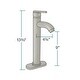 preview thumbnail 18 of 22, 631 Foil Glass Sink, Brushed Nickel Faucet, Sink Ring, Pop-up Drain