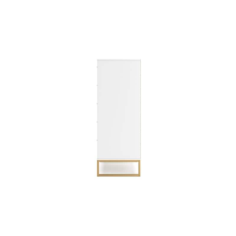 Signature Design by Ashley Socalle White/Gold Chest of Drawers