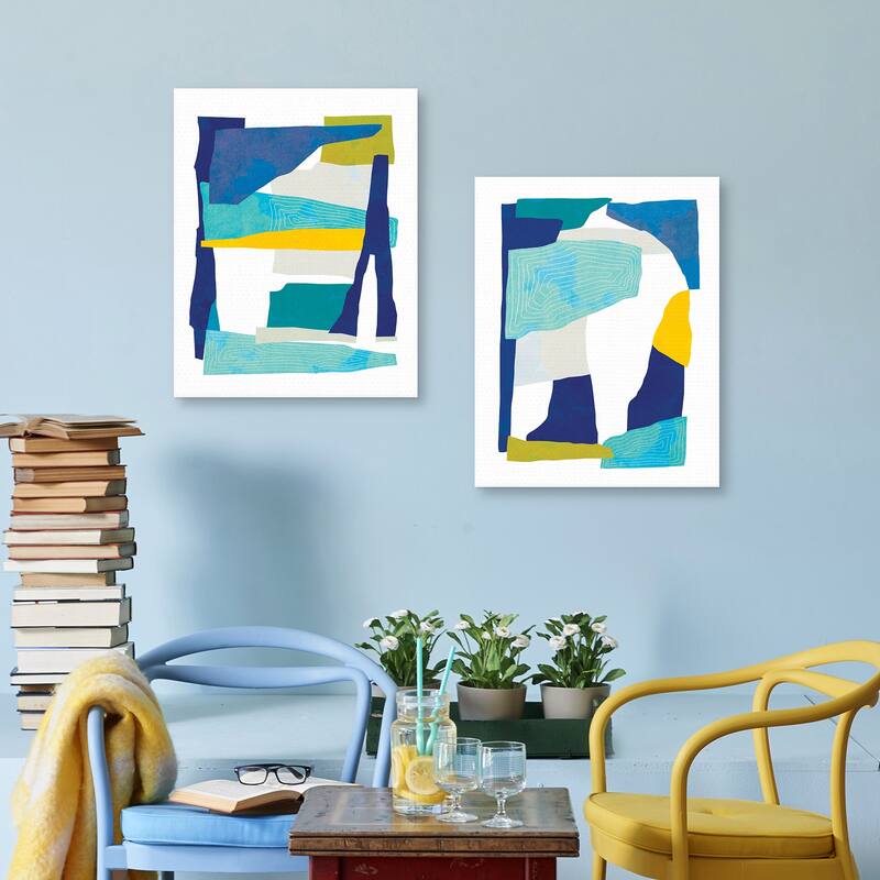 Collect Moments Collage 3, Collect Moments Collage 4 by Dominique Vari Canvas Art Prints