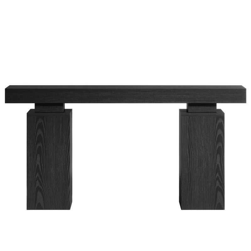 Wooden Console Table, Long Sofa & Entryway Table, Foyer Stand Entry Station for Hallway Living Room Entrance