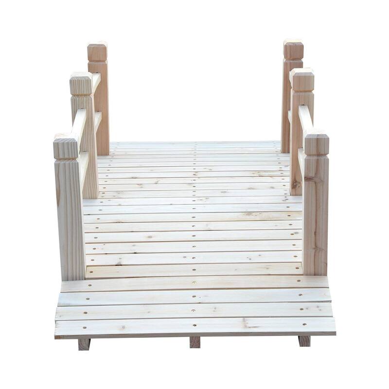 Outsunny Wooden Garden Bridge Arc