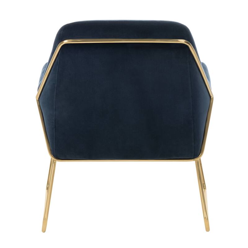 SAFAVIEH Home Misty Metal Frame Accent Chair - 30"W x 35"D x 33"H