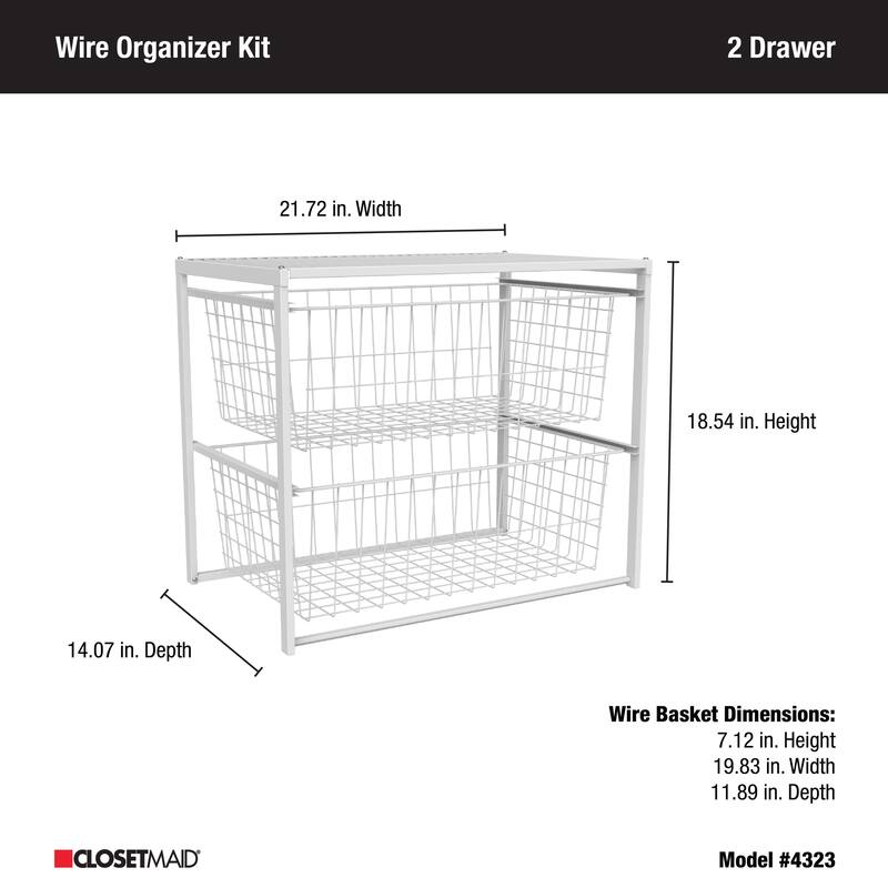 ClosetMaid Wire 2-Drawer Organizer