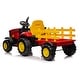 preview thumbnail 20 of 30, Ride on Tractor, 12 V Battery Powered Electric Vehicle Toy w/Remote Control,music, LED Lights, Removable trailer bucket