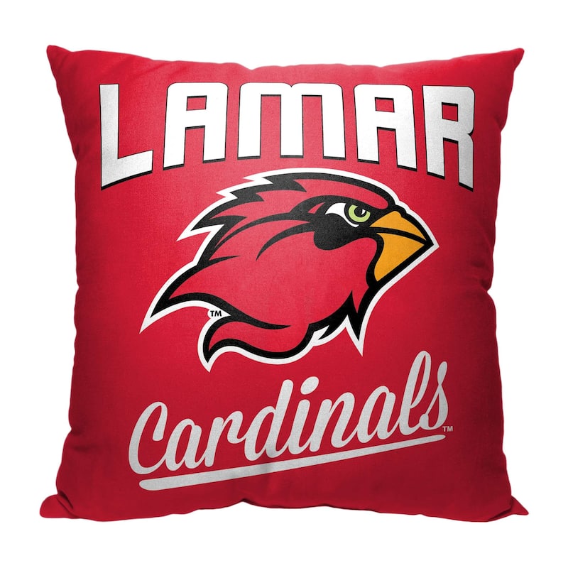 NCAA Southland Alumni 18 Inch Throw Pillow - 18" x 18" - Lamar Cardinals