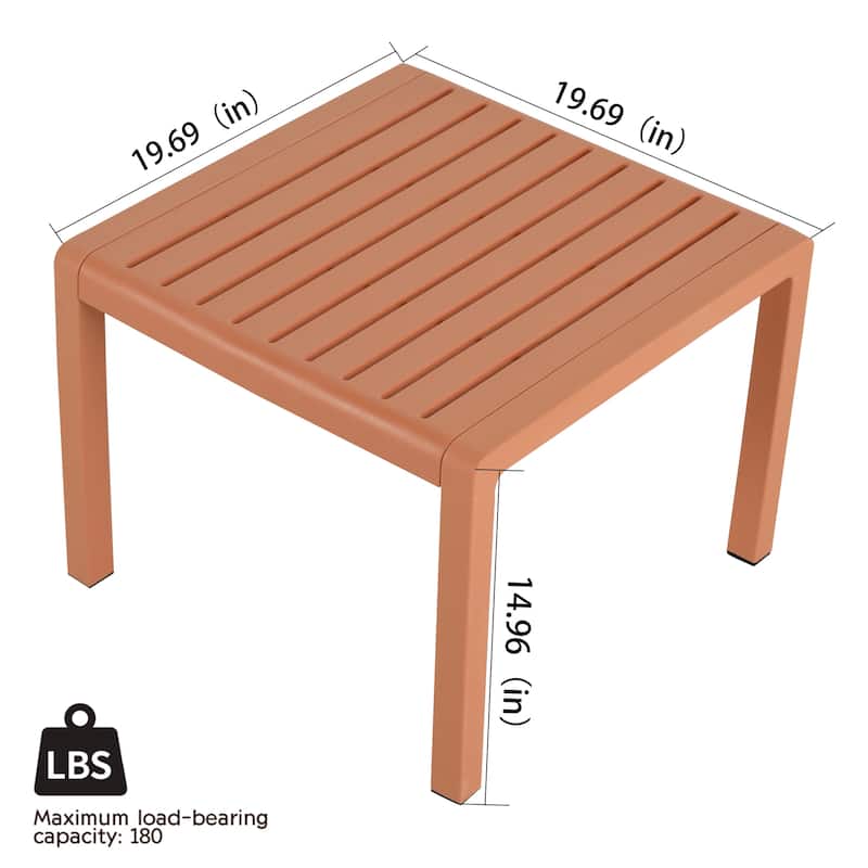 Modern 2-Piece Outdoor Furniture Set, Easy Assemble Patio Conversation Set
