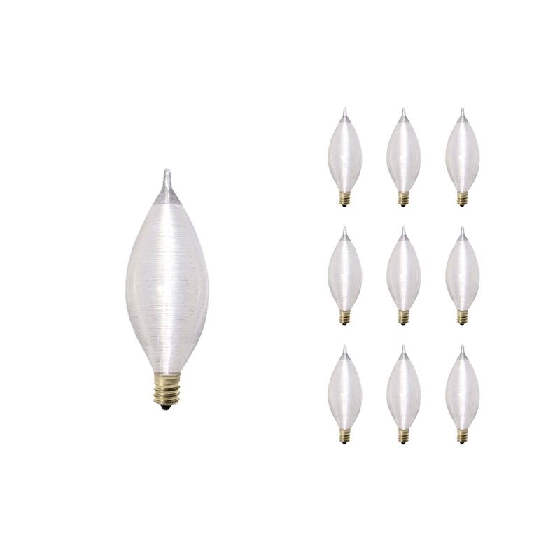 Bulbrite Spunlite Multi Pack of Dimmable Satin Incandescent Bulb