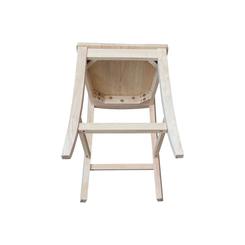 Elle Solid Wood Counter Height Stool - 24"