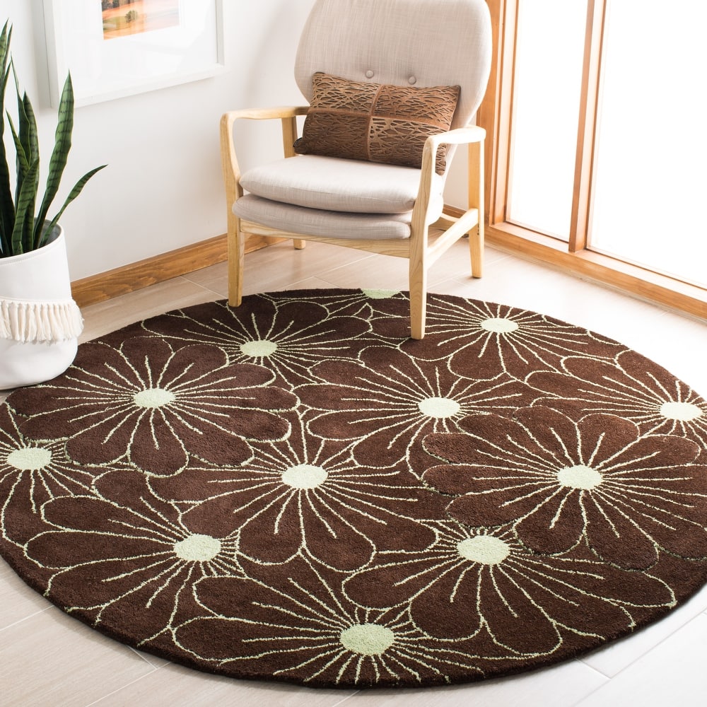 SAFAVIEH Handmade Soho Jenilee Daisies N.Z. Wool Rug