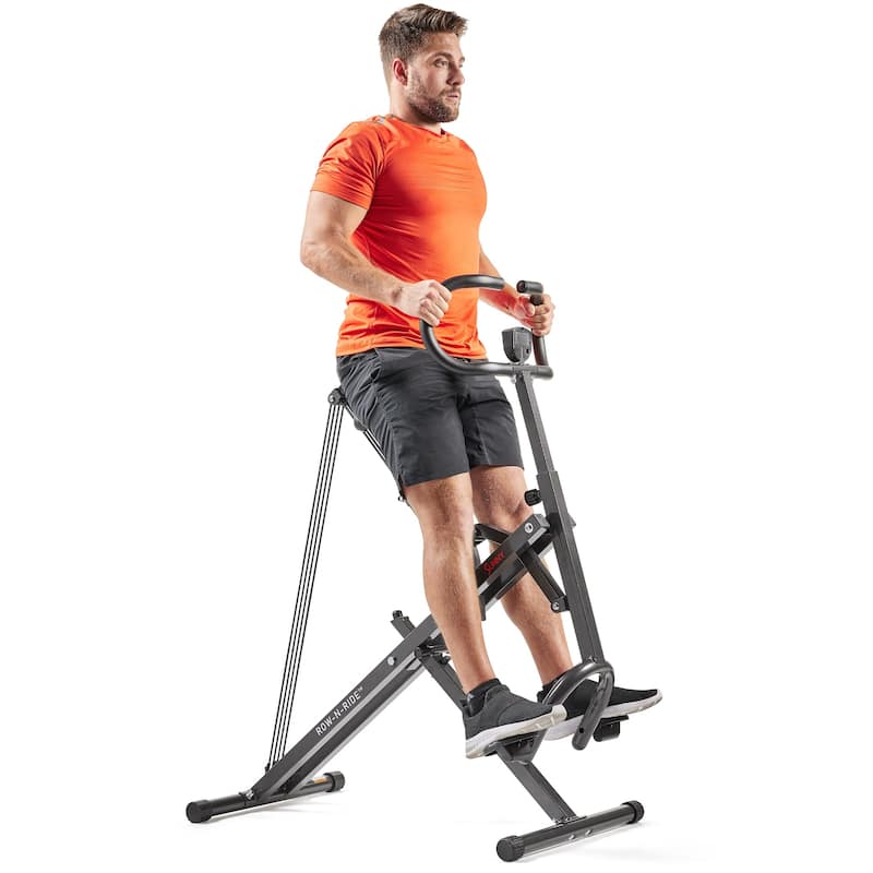 Sunny Health & Fitness Row-N-Ride Plus Assisted Squat NO. 077PLUS