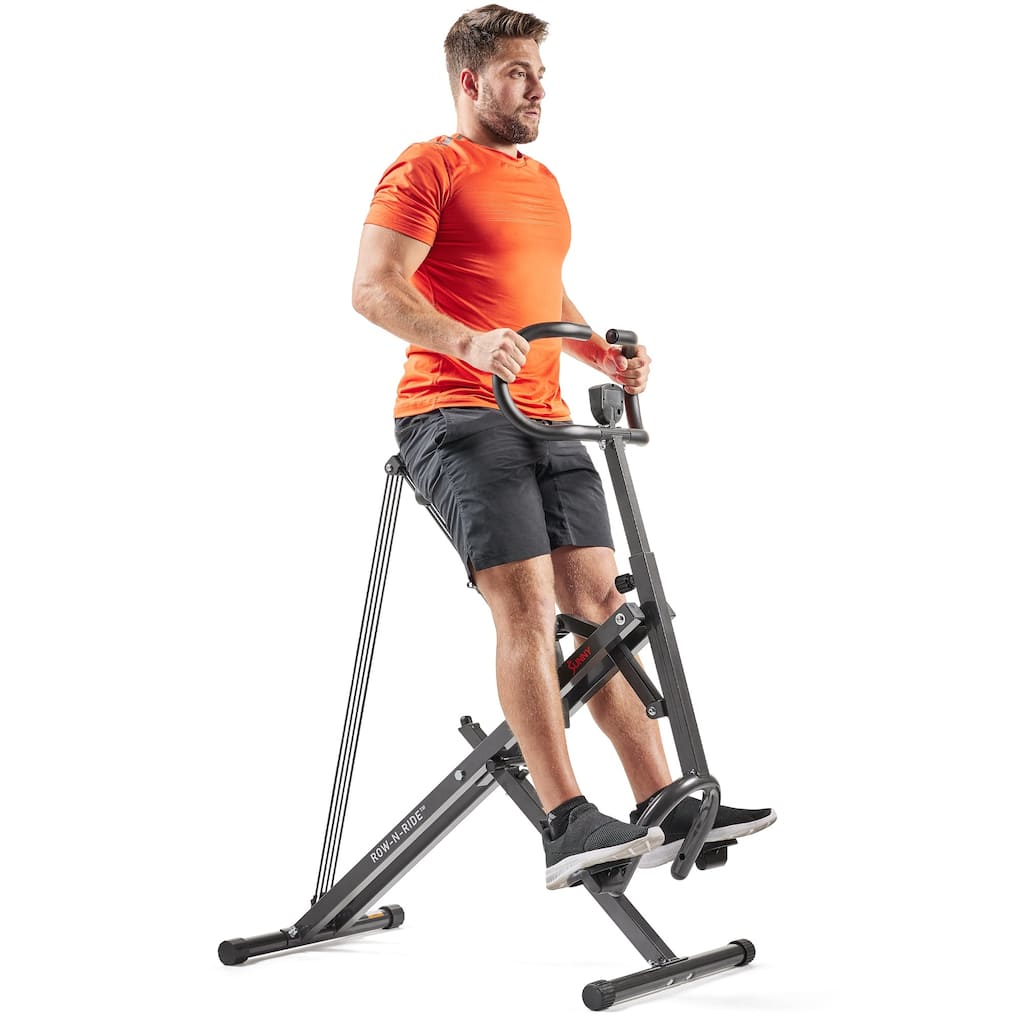 Sunny Health & Fitness Row-N-Ride Plus Assisted Squat NO. 077PLUS
