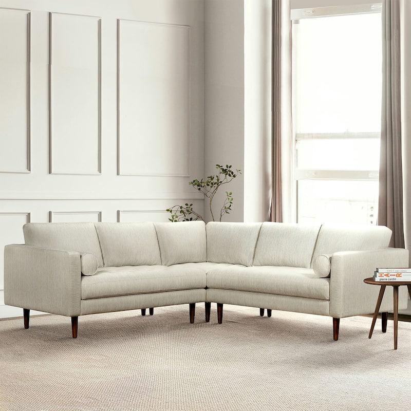 Poly & Bark Napa Fabric 98" Corner Sectional Sofa