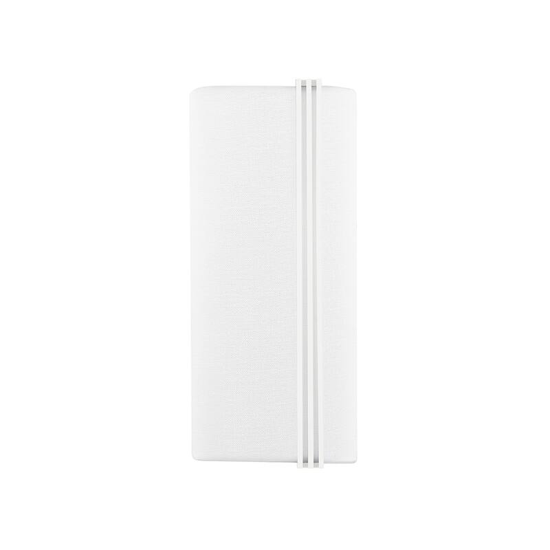 Downing 2-Light LED Wall Sconce with White Shade/Diffuser - Polished Nickel