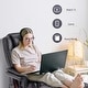 preview thumbnail 37 of 50, MCombo Set of 2 Swivel Recliner with Ottoman, Vibration Massage Lumbar Pillow