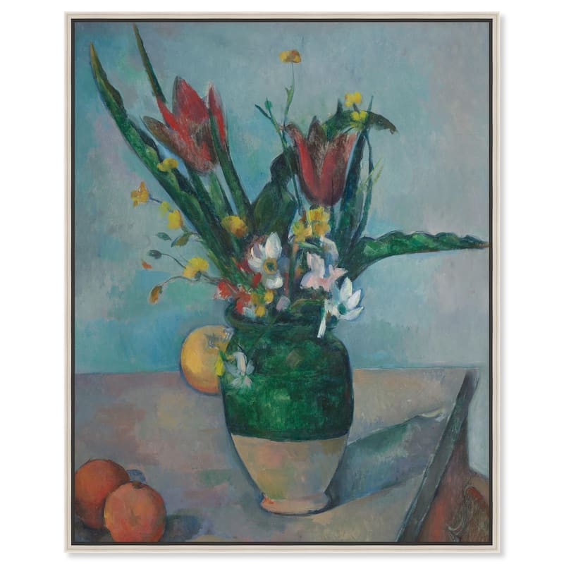 Vase Tulips Canvas by Art Remedy - Silver - 16" x 20"