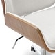 preview thumbnail 19 of 46, Elle Decor Ophelia Low-Back Task Chair in Chrome Finish