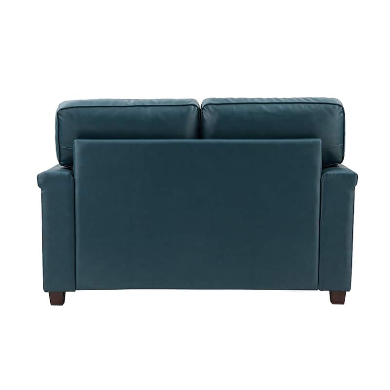 Irene Transitional Sofa with Nailhead Trim and Solid Wooden Legs