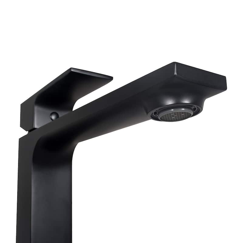Single Handle Vessel Sink Bathroom Faucet With Pop Up Drain Assembly