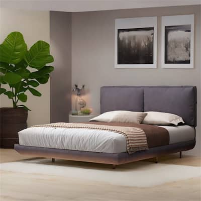 Queen Size Upholstered Platform Bed