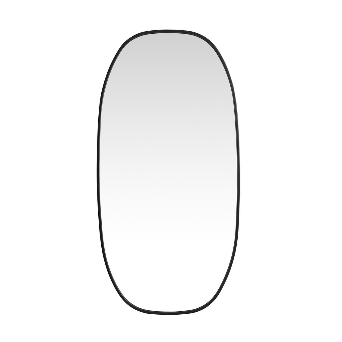 Indigo Home Metal Frame Oval Mirror 24x48 Inch