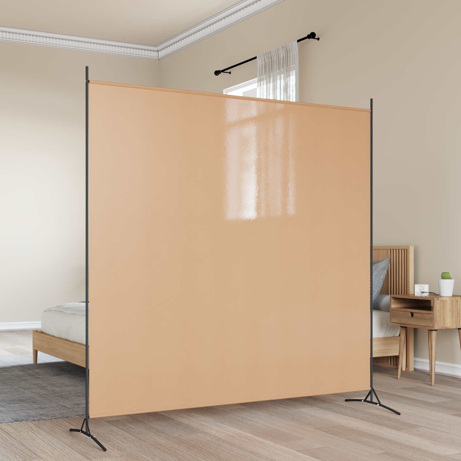 vidaXL Room Divider Beige in Fabric