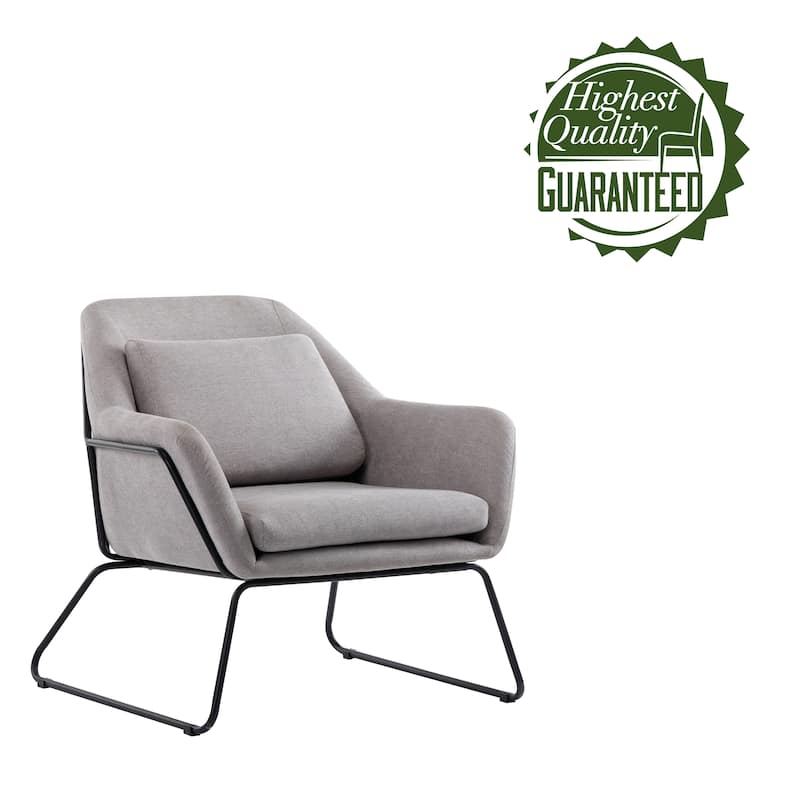 Porthos Home Kylen Accent Chair, Polyester Upholstery, Metal Legs