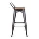 preview thumbnail 3 of 1, Bistro Barstool, Cafe Counter Chair, Patio High Chair, Dining Chair