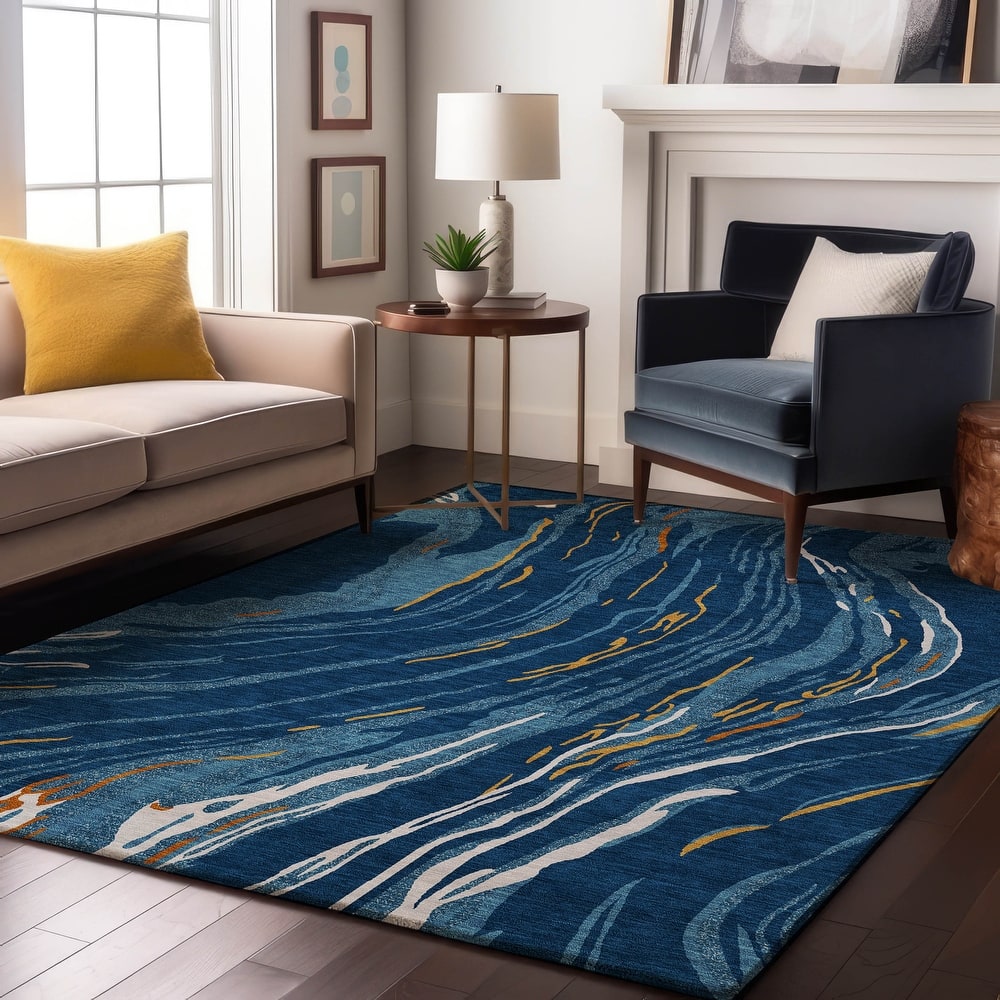Premium Washable Super Soft Abstract Contemporary Mayfield Rug