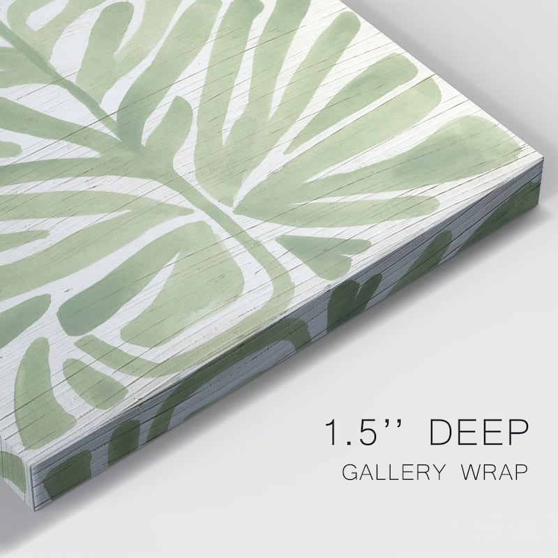 Driftwood Palm Leaf IV Premium Gallery Wrapped Canvas - Ready to Hang