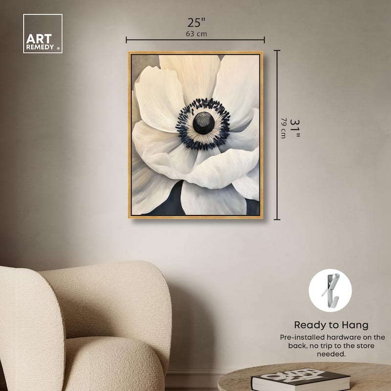 Heart of the Anemone Canvas by Art Remedy