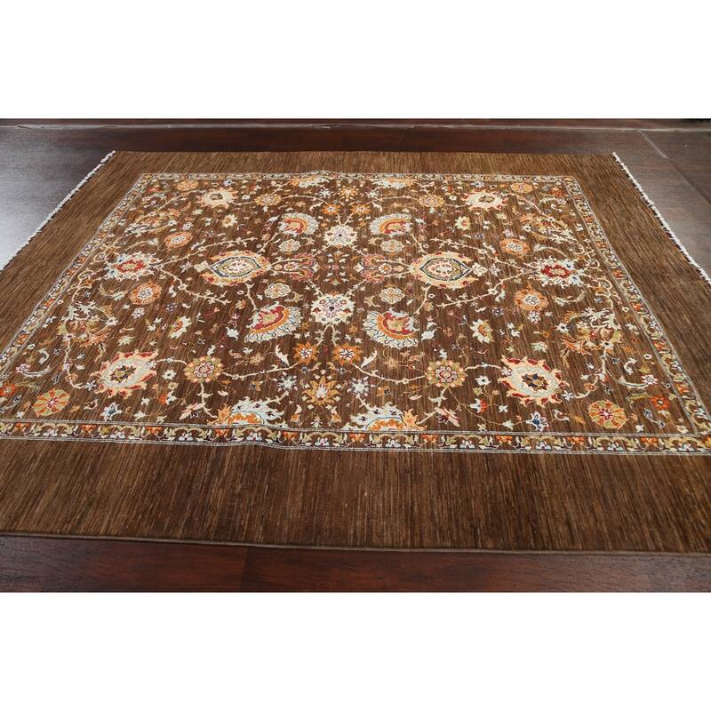 Traditional Vegetable Dye Ziegler Oriental Wool Area Rug Hand-knotted - 8'2" x 9'9"
