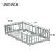 add an access code for a recipient Images High Quality... Twin Size Floor Bed with Fence Guardrails and Door, Floor-Level Access ...