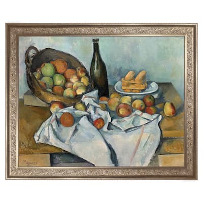 Masterpiece Art Gallery| The Basket of Apples by Paul Cezanne - Framed Canvas Art Print