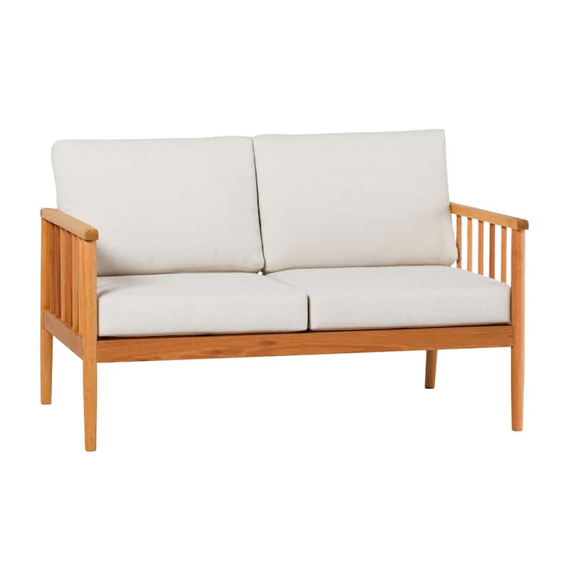 Middlebrook Solid Wood Outdoor Spindle Love Seat