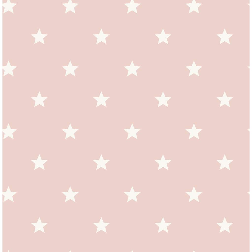 Advantage Starry Motif Pink Geometric Wallpaper
