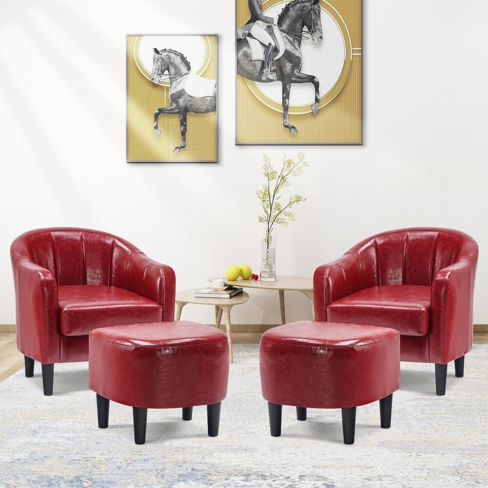 Wine color accent chair outlet