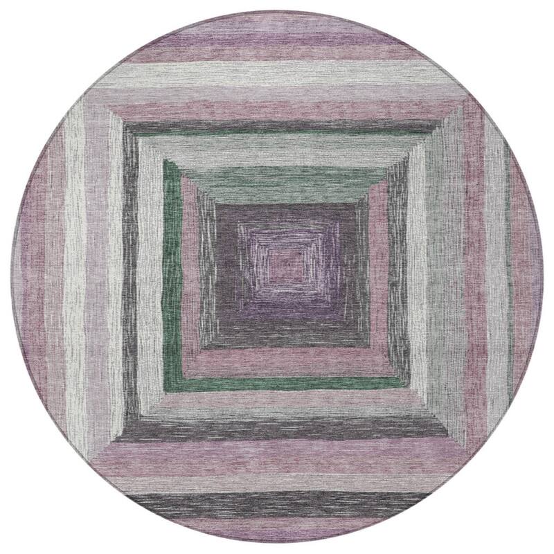 HomeRoots Geometric Transitional Rectangle Outdoor Rug